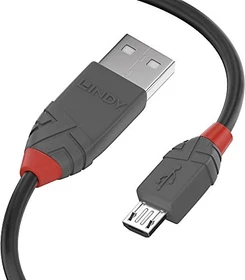 Lindy 5m USB 2.0 Typ A an Micro-B Kabel Anthra Line