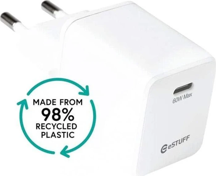 eSTUFF Infinite USB-C Charger 60W weiß
