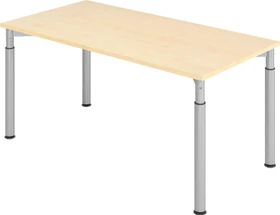 Kaiserkraft Vera-Zwo VYS16/3/S Schreibtisch 160x80cm Ahorn/silber