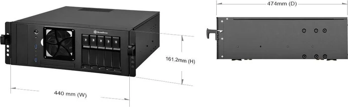 SilverStone Case Storage CS350, silber, ATX