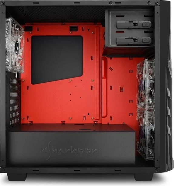 Sharkoon DG7000 rot, Acrylfenster