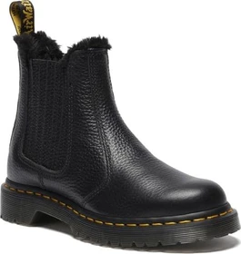 Dr. Martens 2976 Leonore II Faux Fur Lined Soft Leather Chelsea Boots schwarz (Damen)
