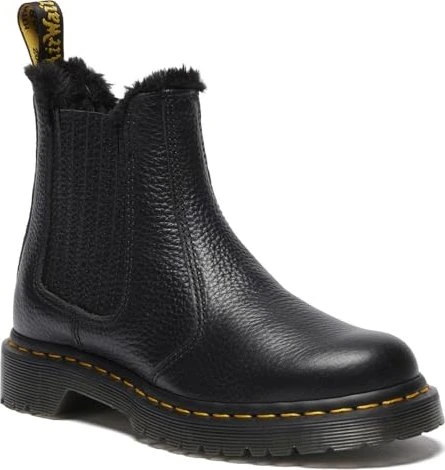 Dr. Martens 2976 Leonore II Faux Fur Lined Soft Leather Chelsea Boots schwarz (Damen)
