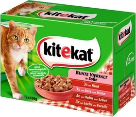 Kitekat Beutel Bunte Vierfalt in Soße, 1.20kg (12x 100g)