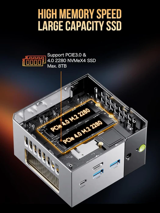 GMKtec EVO-X1, Ryzen AI 9 HX 370, 32GB RAM, 1TB SSD