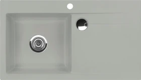 systemceram Stema 90 F Einbau Becken links titan
