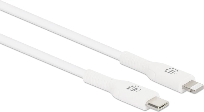 Manhattan USB-C auf Lightning Sync-/Ladekabel 0.5m weiß