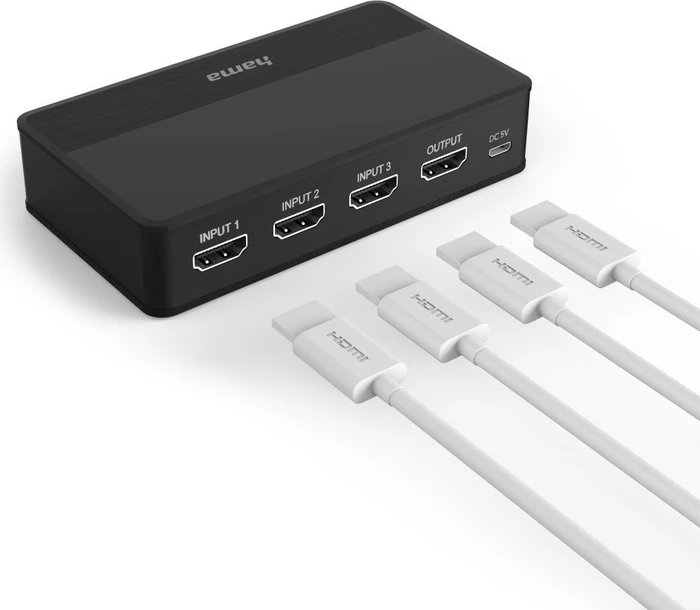 Hama 4K-HDMI-Umschalter 3x1