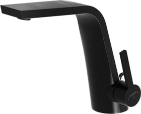 Steinberg Serie 260 Waschtisch-Einhebelmischer mit Ablaufgarnitur schwarz