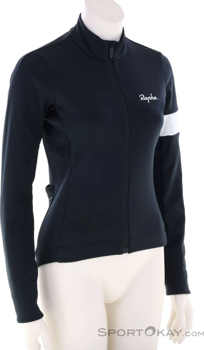 Rapha Core Winter Fahrradjacke schwarz/weiß (Damen)