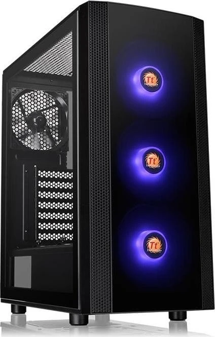 Thermaltake Versa J25 TG RGB, schwarz, Glasfenster