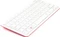 Raspberry Pi keyboard and hub, rot/weiß, USB, FR (RPI-KEYB (FR)-RED/WHFRE) Vorschaubild