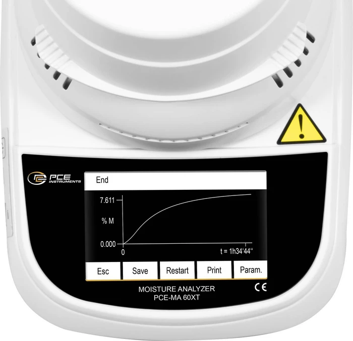 PCE Instruments PCE-MA 60XT, Feuchtebestimmer, 60g (PCE-MA 60XT) – Bild 2 von 6