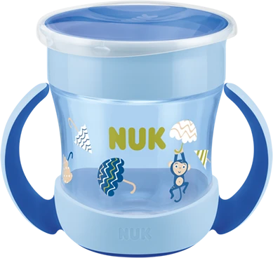 NUK Mini Magic Cup Trinkbecher mit Trinkrand und Deckel, 160ml