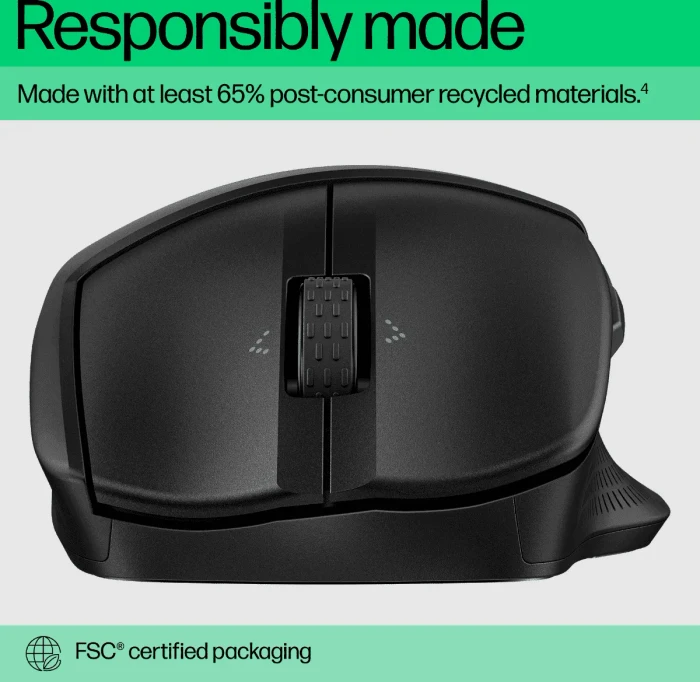 HP 480 Comfort Bluetooth Mouse schwarz, Bluetooth