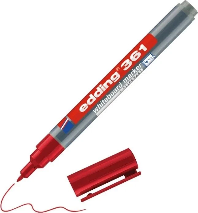 edding 361 Whiteboardmarker rot, 10er-Pack