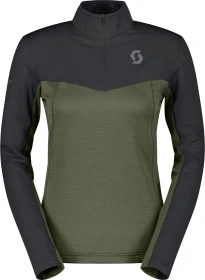Scott Defined Light Funktionsshirt langarm black/douglas green (Damen)