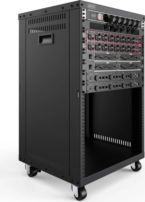 Digitus Audio Video Rack 19" AVS/Equipment Rack 16HE, mit Rollen, unmontiert, RAL 9005, 460mm tief