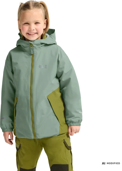Jack Wolfskin Iceland 3in1 Funktionsjacke green zinnia (Junior)