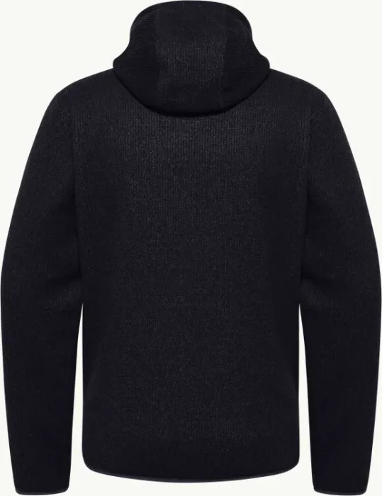 Jack Wolfskin Kaminfeuer Hooded Jacke schwarz (Herren)