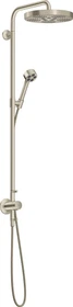 Hansgrohe Axor One Showerpipe mit Thermostat und Kopfbrause 280 1jet Unterputz brushed nickel