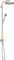 Hansgrohe Axor One Showerpipe mit Thermostat und Kopfbrause 280 1jet Unterputz brushed nickel Vorschaubild