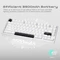 Wobkey Rainy 75 Standard, weiß/silber, LEDs RGB, HMX Violet Linear, USB/Bluetooth, US Vorschaubild
