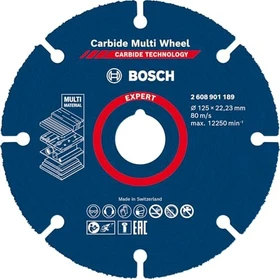 Bosch Professional EXPERT Carbide Multi Wheel Trennscheibe, 125x22.23mm, 1 Stück