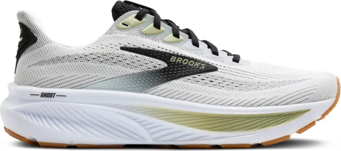 Brooks Ghost 17 white/black/tea (Herren)