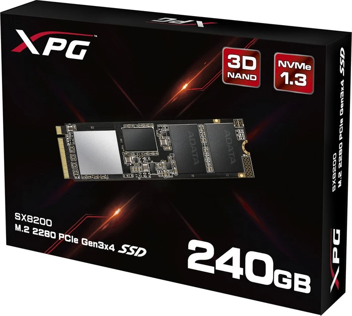 ADATA XPG SX8200 240GB, M.2 2280 / M-Key / PCIe 3.0 x4