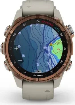 Garmin Descent Mk3i 43mm mit Silikonarmband bronze/french grey
