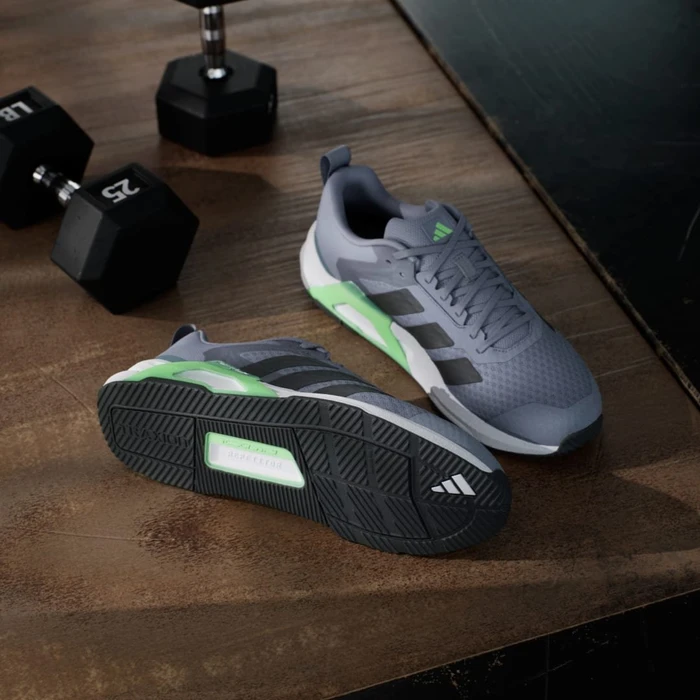 adidas Dropset Control grey/core black/lime burst (Herren)