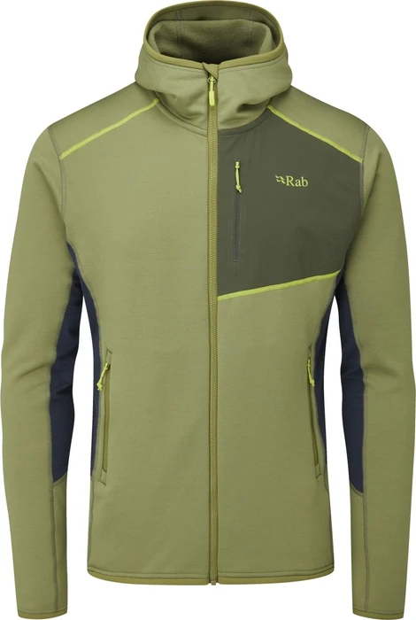 Rab Syncrino Midlayer Fleece Hoodie Funktionsjacke chlorite green (Herren)