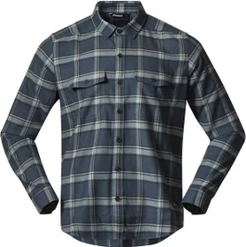 Bergans Tovdal Hemd langarm orion blue/misty forest check (Herren)