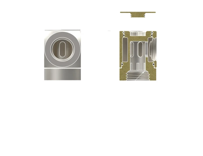 Thermal Grizzly DeltaMate Rotary FF 90°-Verbinder G1/4", matt nickel
