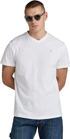 G-Star Base-S V-Neck T-Shirt kurzarm weiß (Herren)