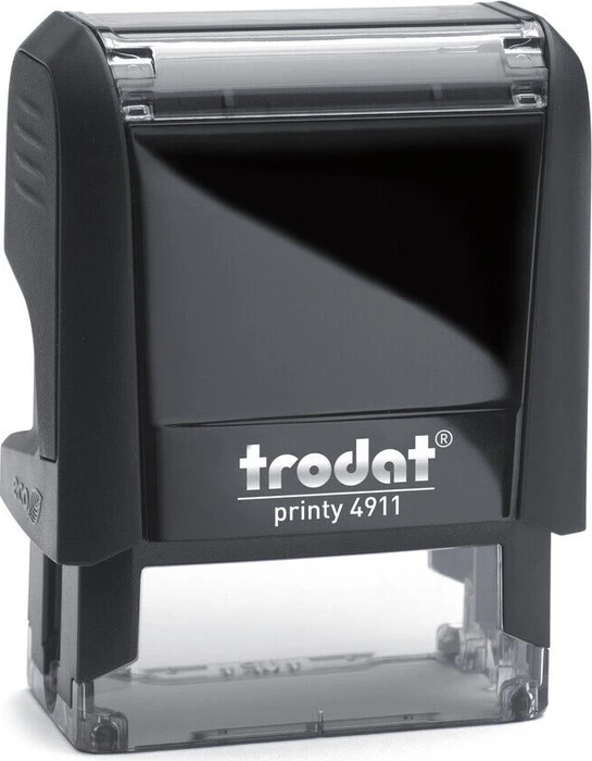 trodat printy 4911 4.0 Textstempel mit individueller Textplatte, 38x14mm, schwarz