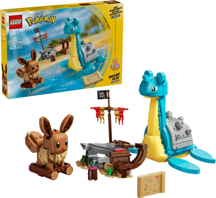 LEGO Pokémon SMART Play - Evoli und Lapras auf Schatzsuche