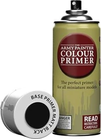 Army Painter Colour Primers matt black undercoat, 400ml