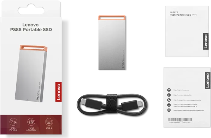 Lenovo PS6S Portable SSD, 1TB, USB-C 3.1