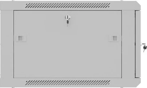 Lanberg WF01 Series 19" Wandschrank 6HE, hängend, Flatpack, Gitternetztür, IP20, RAL 7035, 600mm tief
