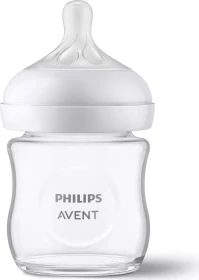 Philips Avent SCY930/01 Natural Response Glas Trinkflasche, 0+M, 120ml