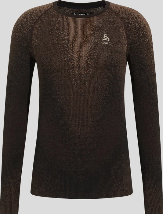 Odlo POW Blackcomb Baselayer Rundhals Funktionsshirt langarm fudge (Herren)