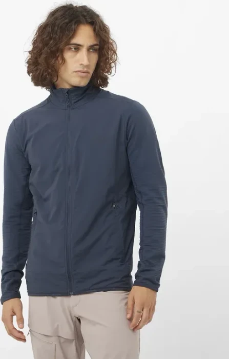 Salomon Essential Lightwarm Hybrid Funktionsjacke blue nights (Herren)