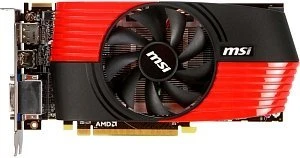 MSI Radeon HD 6850, R6850-PM2D1GD5, 1GB GDDR5, 2x DVI, HDMI, DP