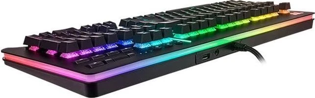 Thermaltake Level 20 RGB Gaming Keyboard, schwarz, MX SPEED RGB Silver, USB, DE