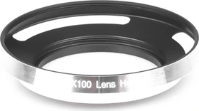 fittings4you Gegenlichtblende für Panasonic LH-43, LX100 silber