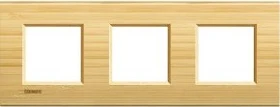 Bticino Livinglight Abdeckrahmen 3-fach, bambus