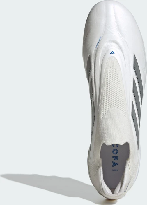 adidas Copa Pure 3 Elite Laceless FG cloud white/silver metallic/bright royal