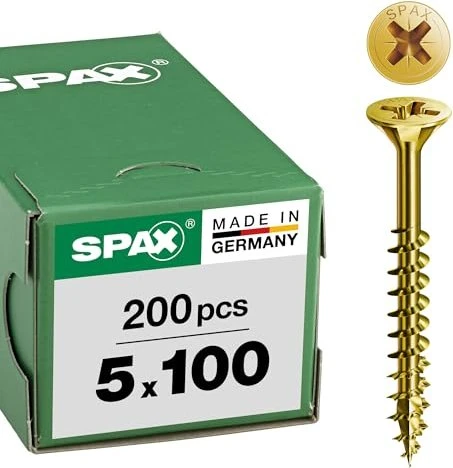 Spax YELLOX A2L 4CUT PZ2 Universalschraube, 5x100mm, 200 Stück
